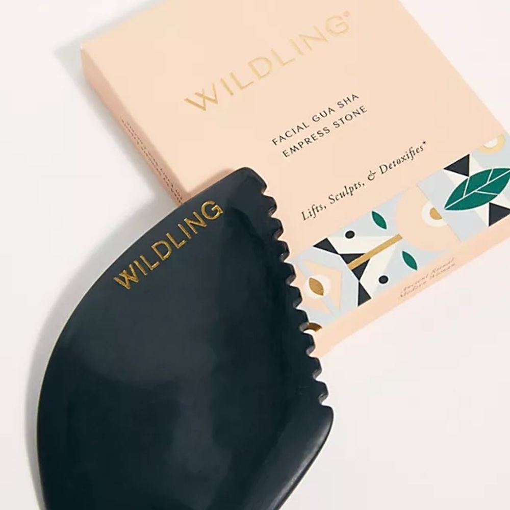 Wildling Black Facial Gua Sha Empress Stone - Sculpting & Detoxifying Tool